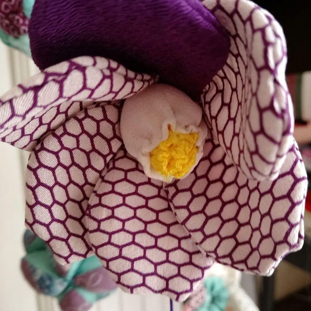 吊るし飾り 人気の紫色 ひな祭り ハンドメイド 吊るし雛 ちりめん細工