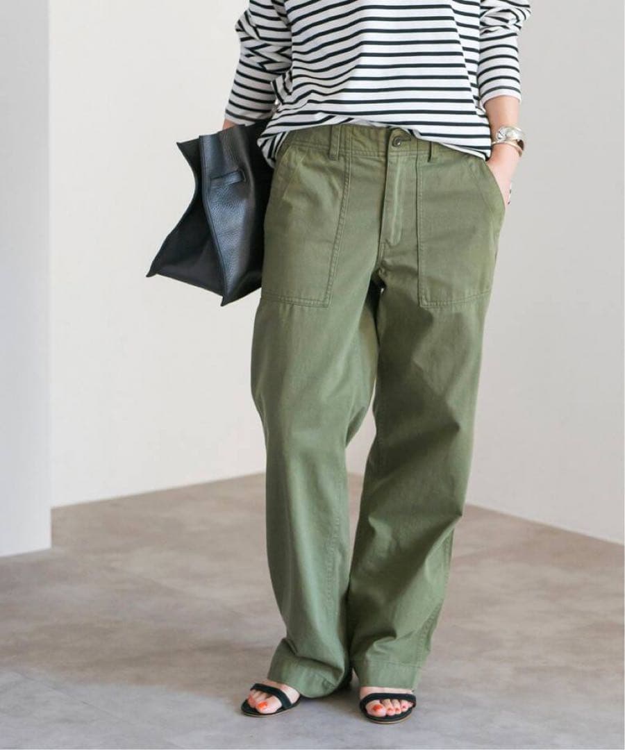 美品⭐️スピックandスパン　2024モデル　ルーズベイカーパンツ 追加2》ルーズベイカーパンツ（カーゴパンツ）｜Spick and Span