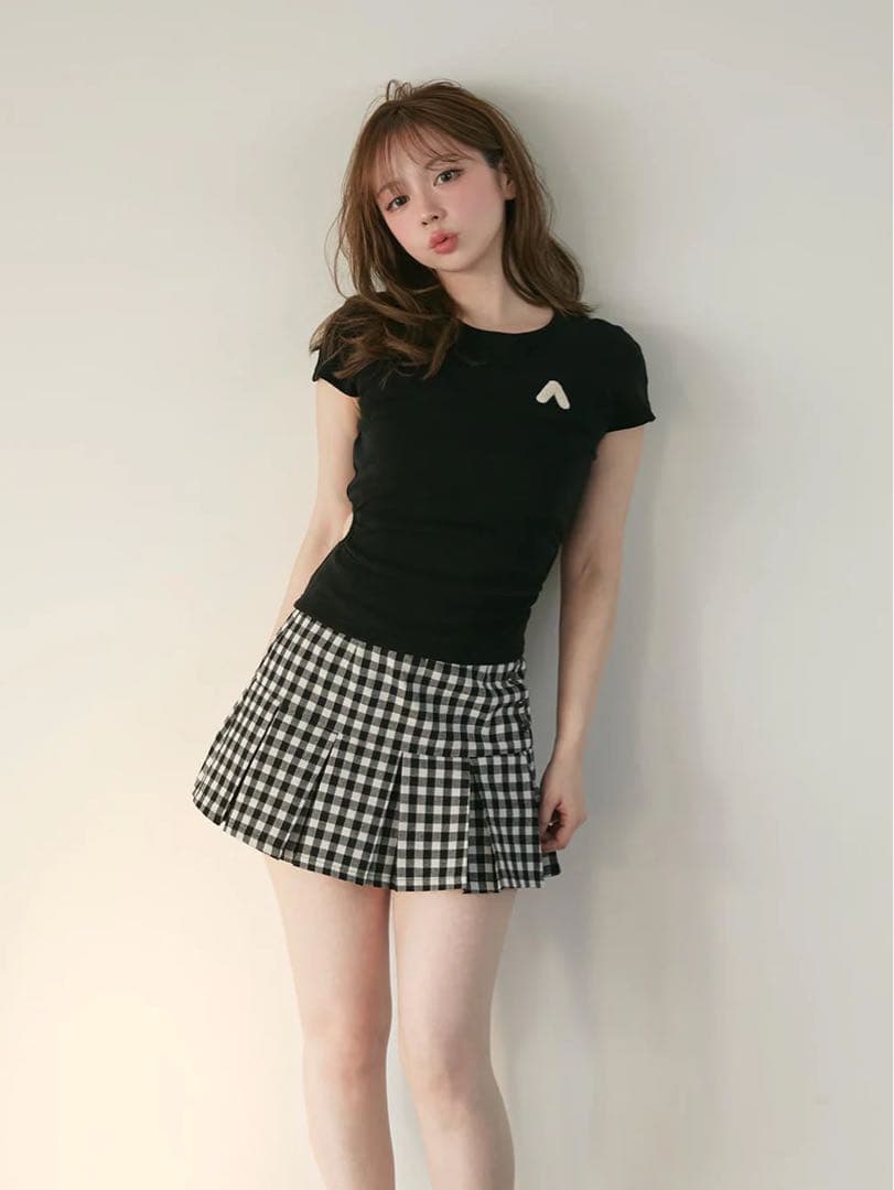 andmary Mia check skirt　M コンビニ支払い❌