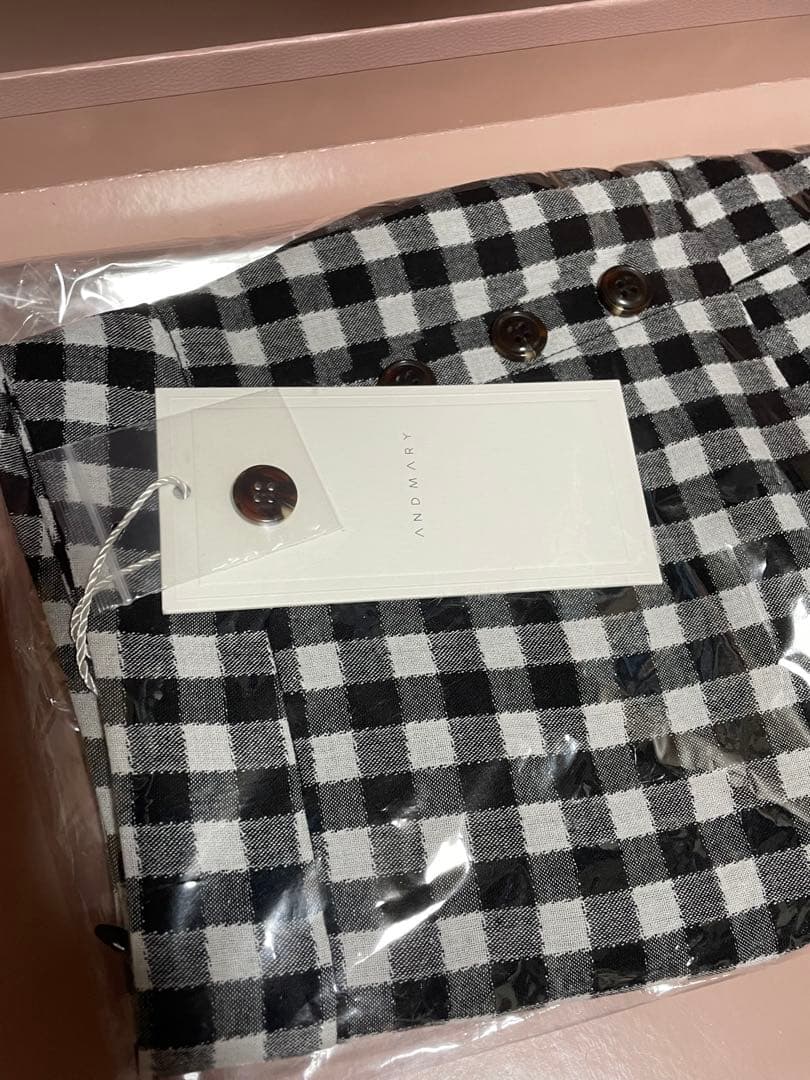 andmary Mia check skirt　M コンビニ支払い❌
