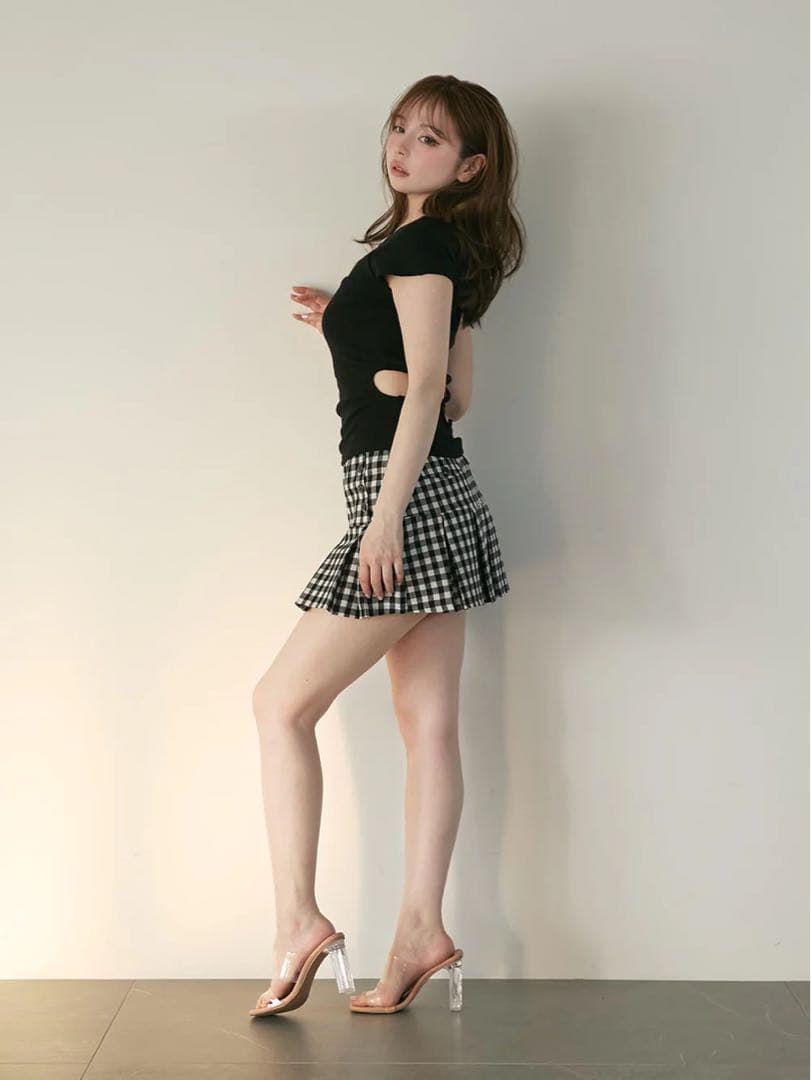 andmary Mia check skirt　M コンビニ支払い❌