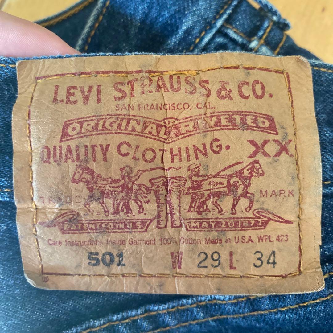 Levi's 501XX ストレートデニム W29 L34 - メルカリ