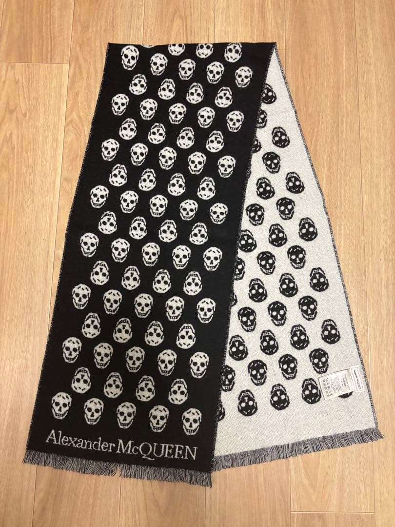 Alexander McQueen スカル オーバーオール マフラー・スカーフ