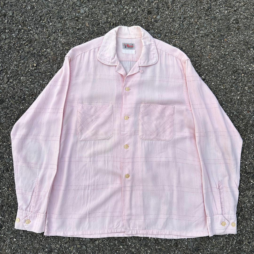 Special 60s 50s レーヨン カスリ ピンク シャツ ヴィンテージ - メルカリ