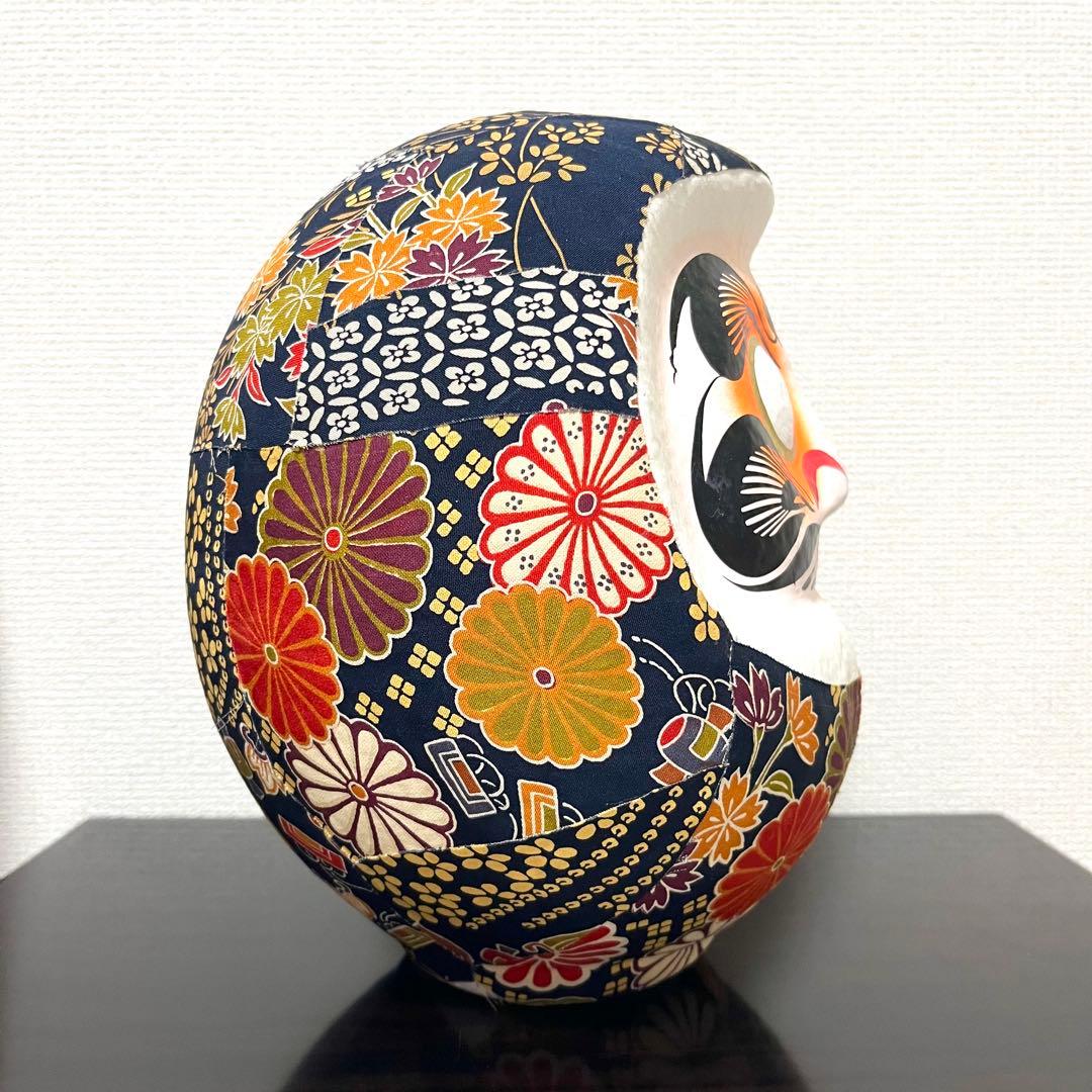 《 開運アート達磨 和柄 》インテリア雑貨 ビンテージ daruma 縁起物