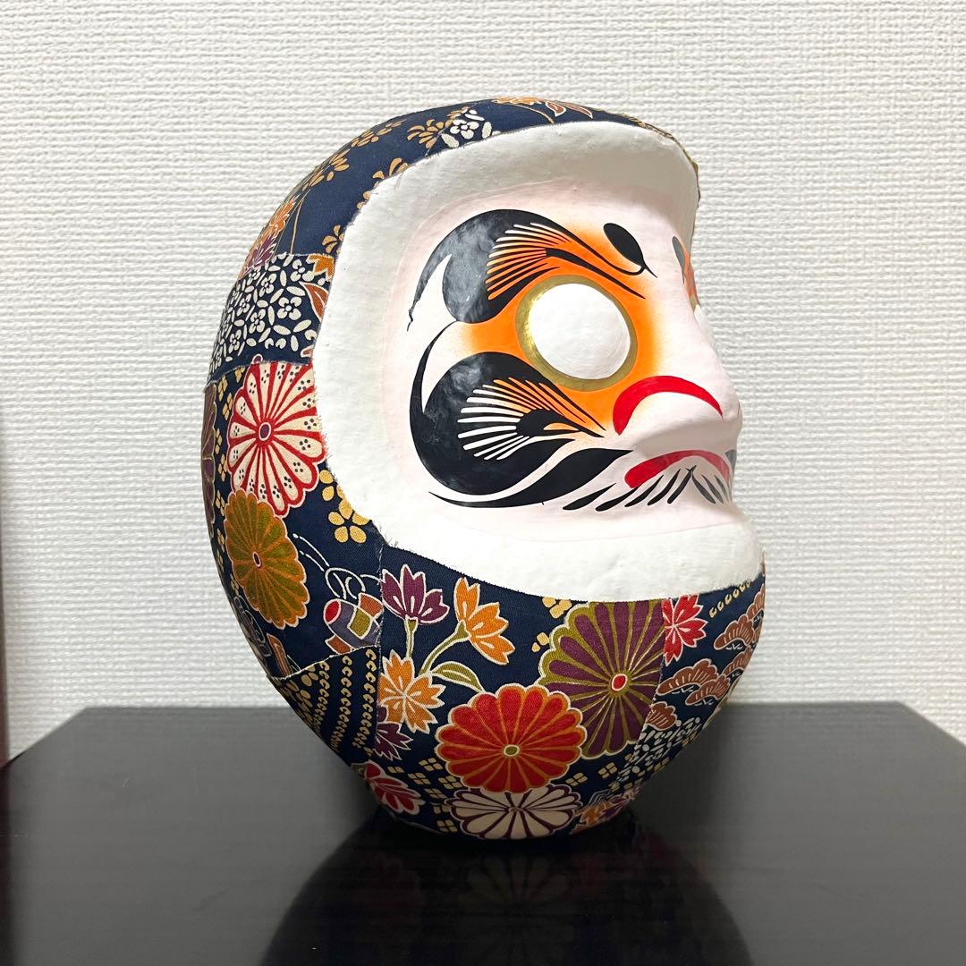 《 開運アート達磨 和柄 》インテリア雑貨 ビンテージ daruma 縁起物