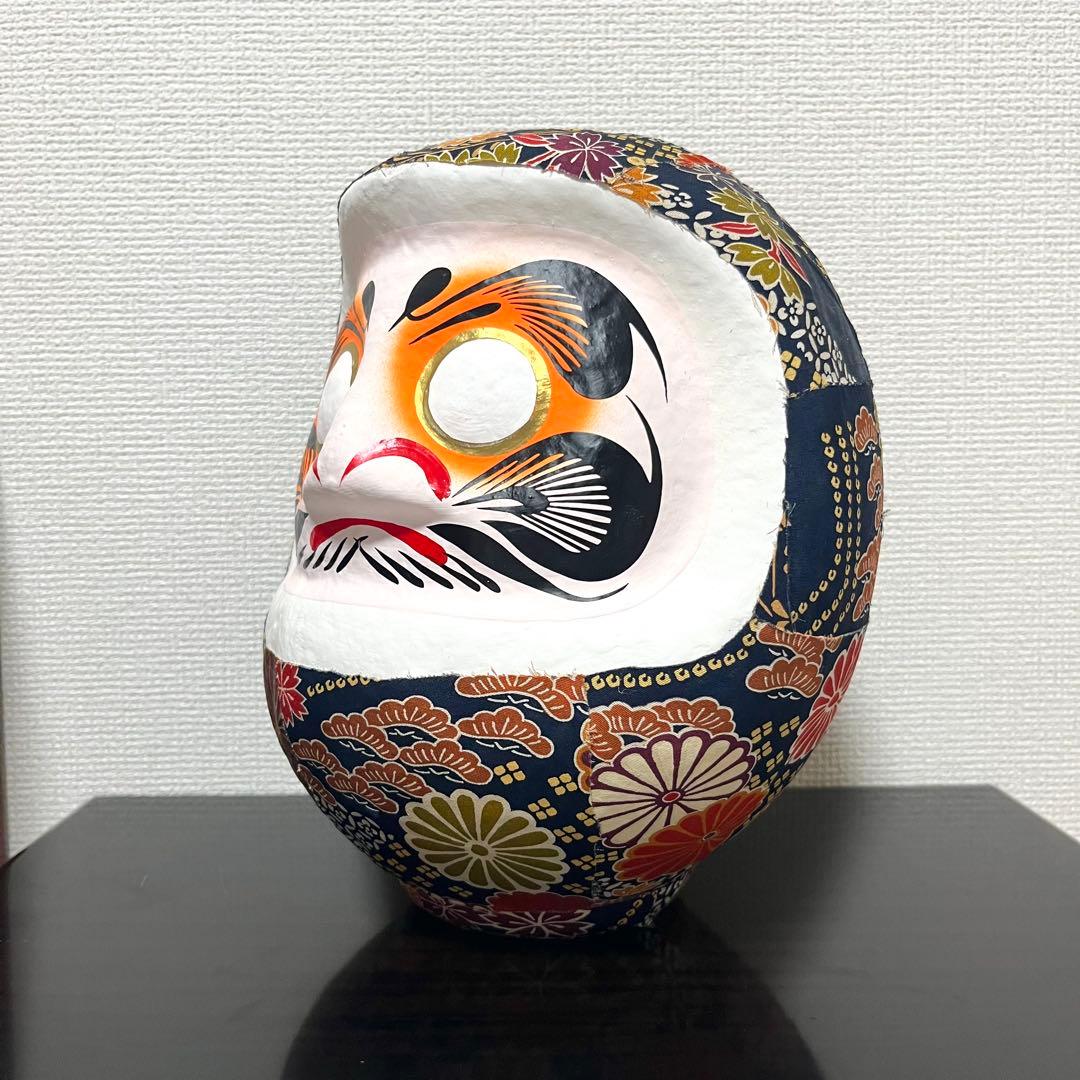 《 開運アート達磨 和柄 》インテリア雑貨 ビンテージ daruma 縁起物