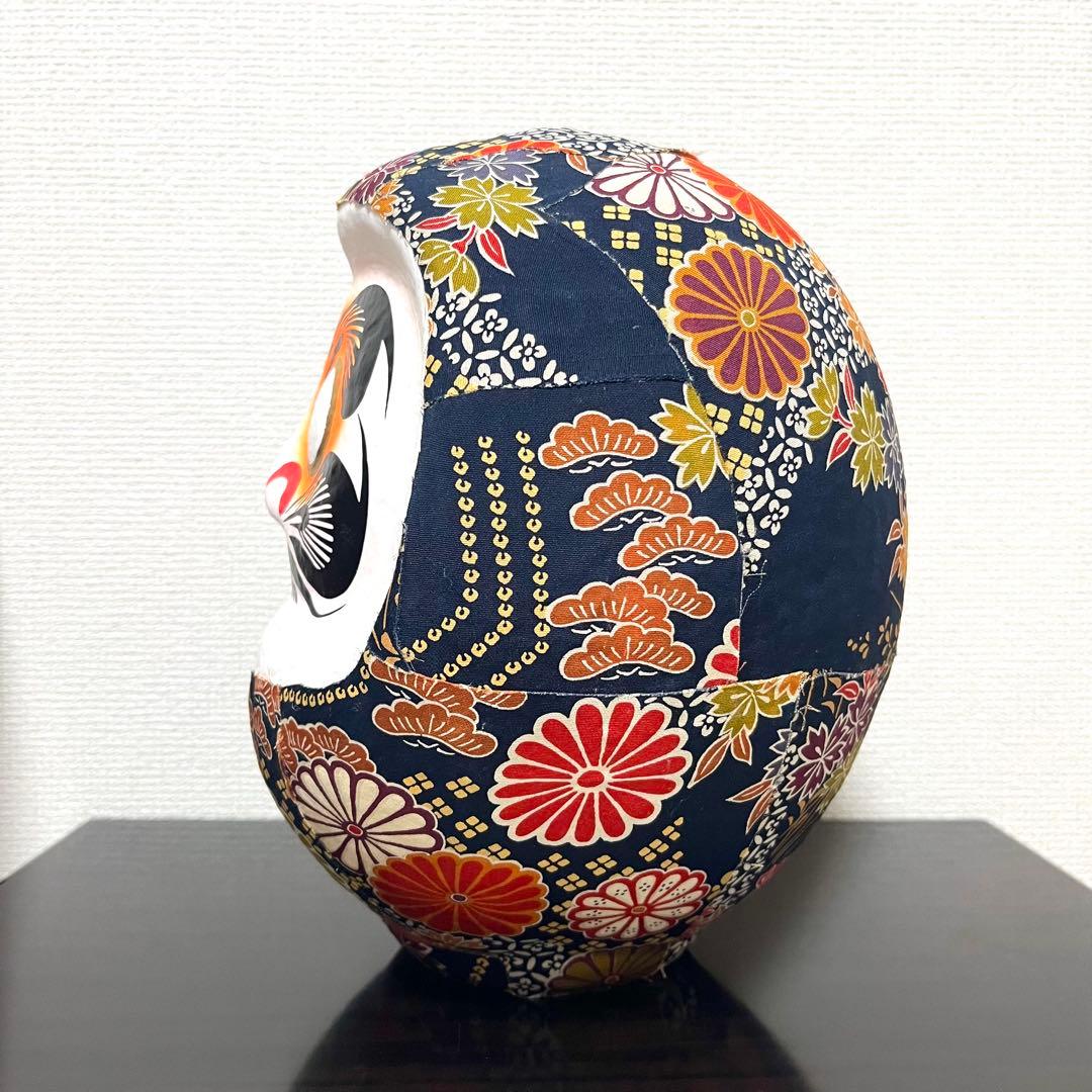 《 開運アート達磨 和柄 》インテリア雑貨 ビンテージ daruma 縁起物
