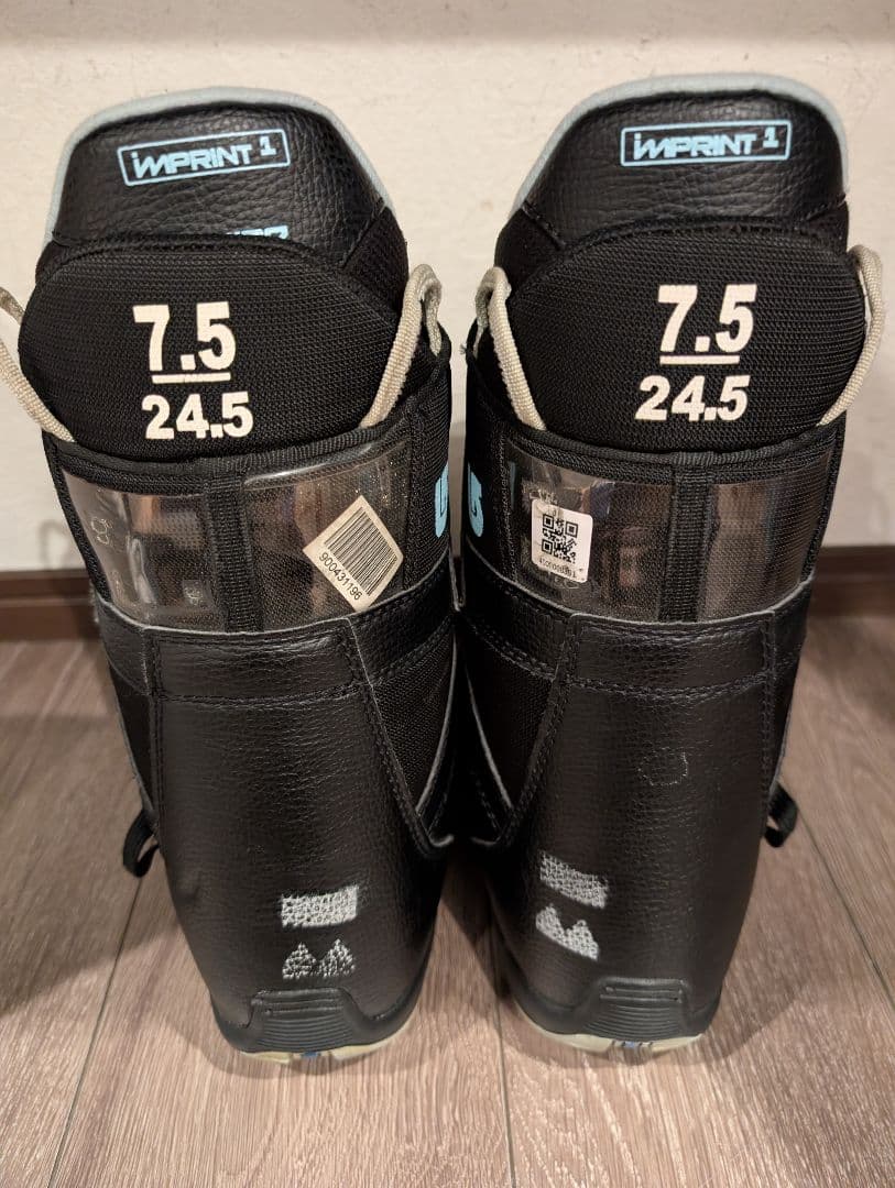 BURTON スノーボードブーツ ブラック/ライトブルー 24.5cm boa