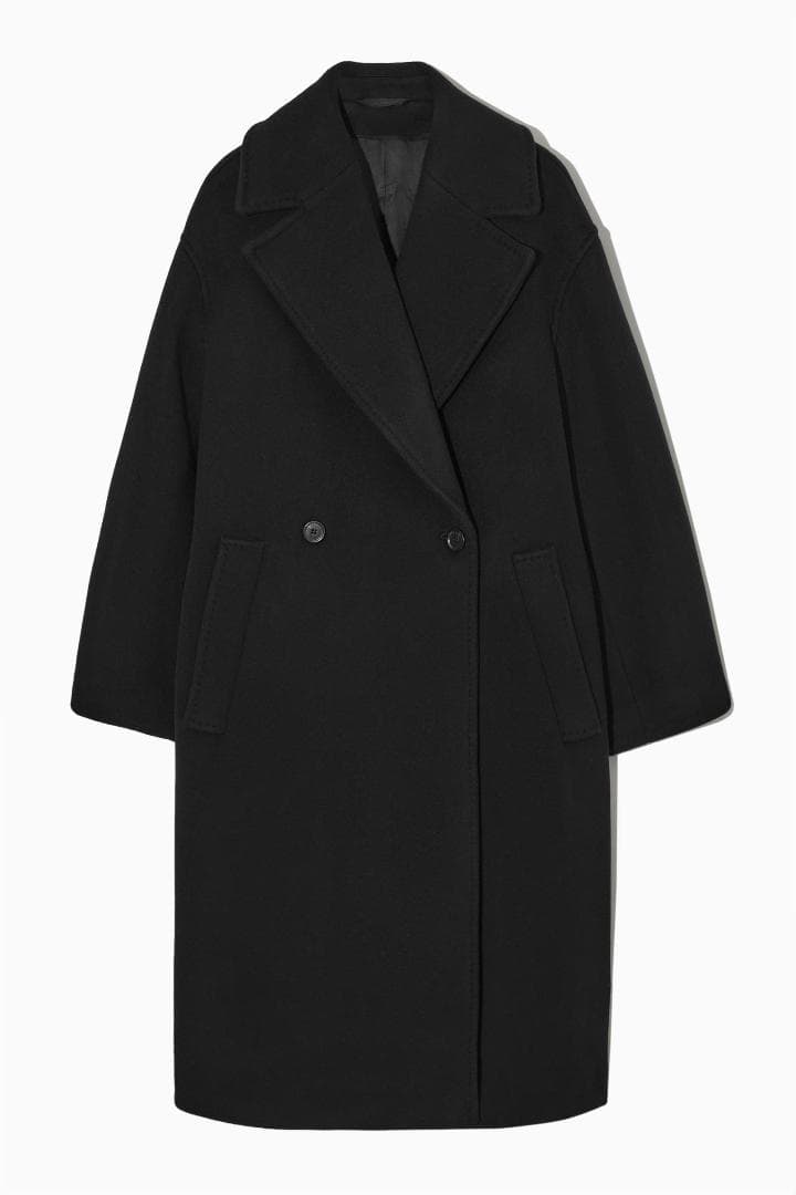 ほぼ新品 COS オーバーサイズ ダブルブレストウールコート OVERSIZED DOUBLE-BREASTED WOOL COAT オーバーサイズ ダブルブレスト