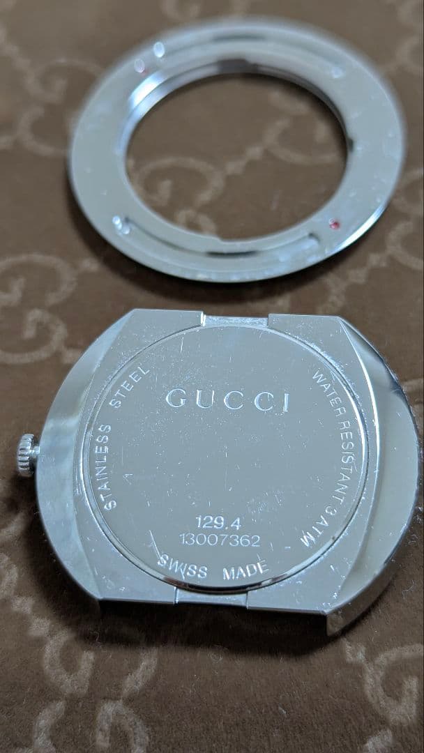 GUCCI 129.4 Uプレイ レディースウォッチ グッチシマレザーベルト