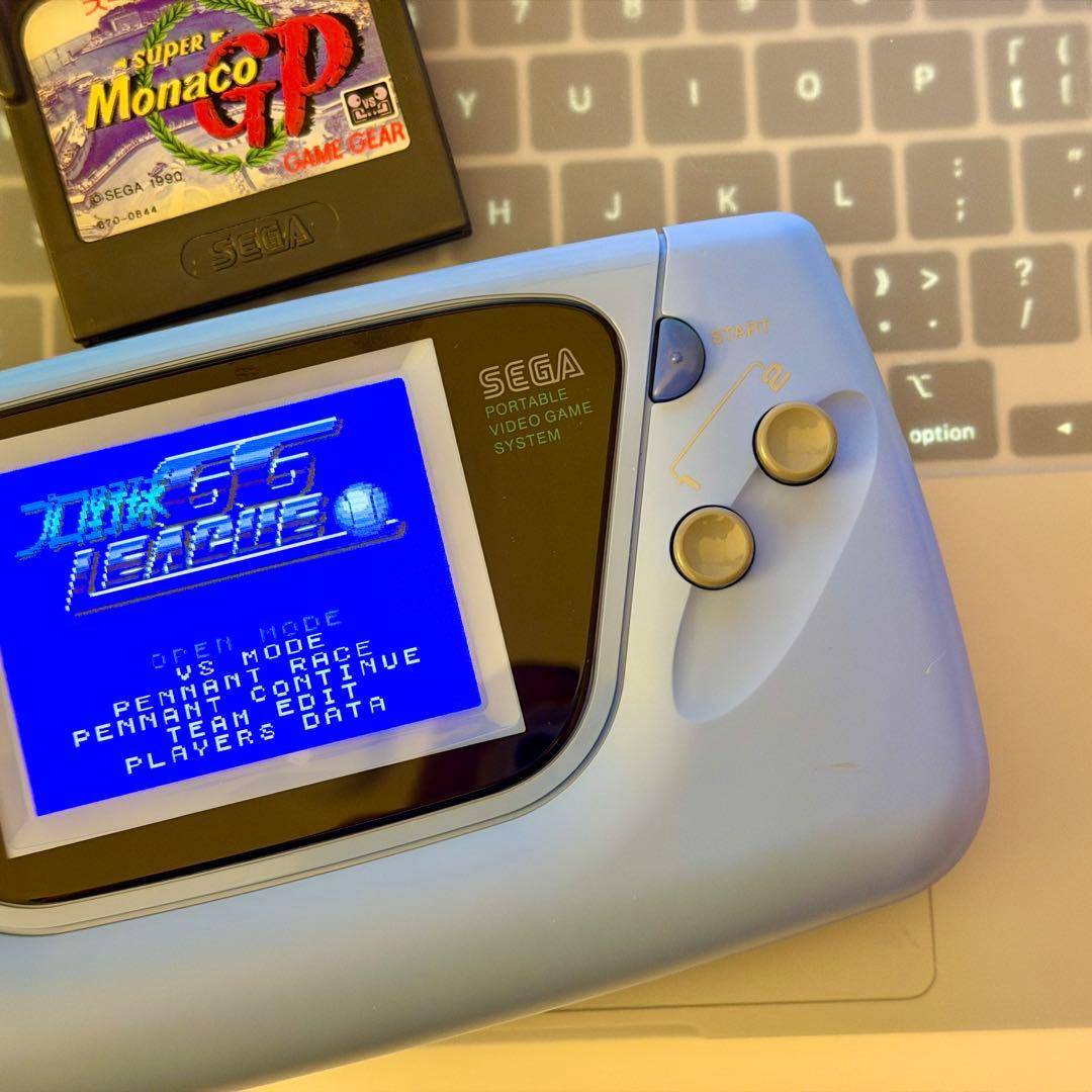 IPS液晶化！】美品ゲームギア GAME GEAR本体希少限定忍空カラーブルー