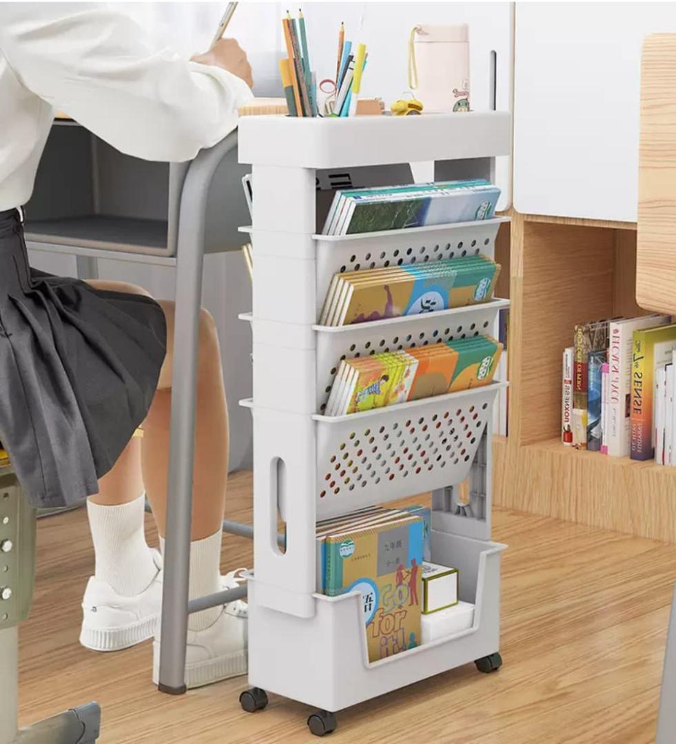 キャスター付き ラック 小物入れ 5層キャスター付き本棚 Amazon.co.jp: AKEMI LIVING ファイルラック ファイルワゴン 本棚 5段