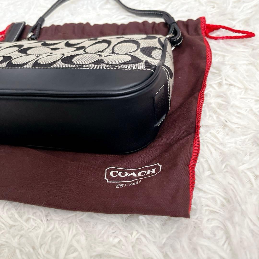 COACH コーチ アクセサリーポーチ キャンバス 黒 6094 - メルカリ