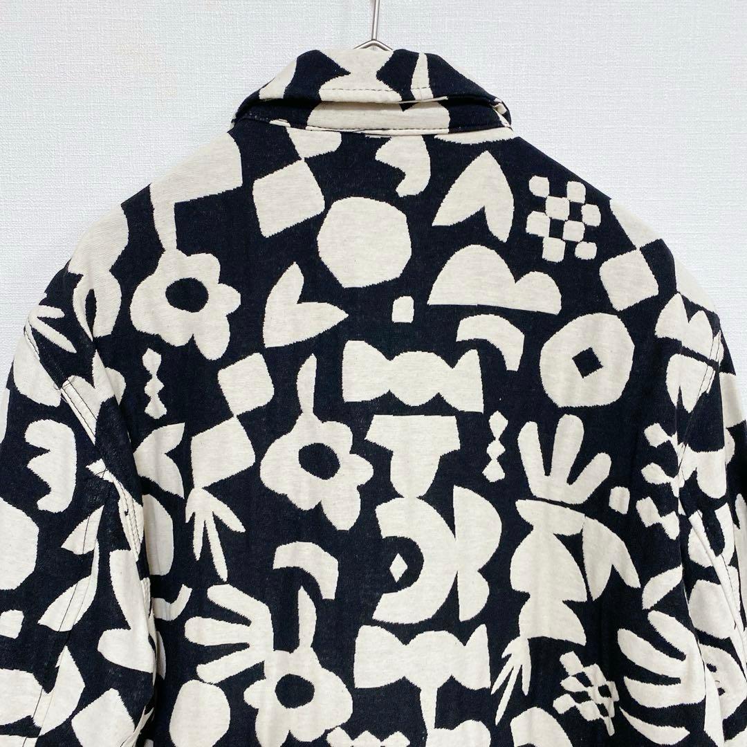美品 ZARA Iggy 総柄ジャガードジャケット 赤西仁着用 黒白 M - メルカリ