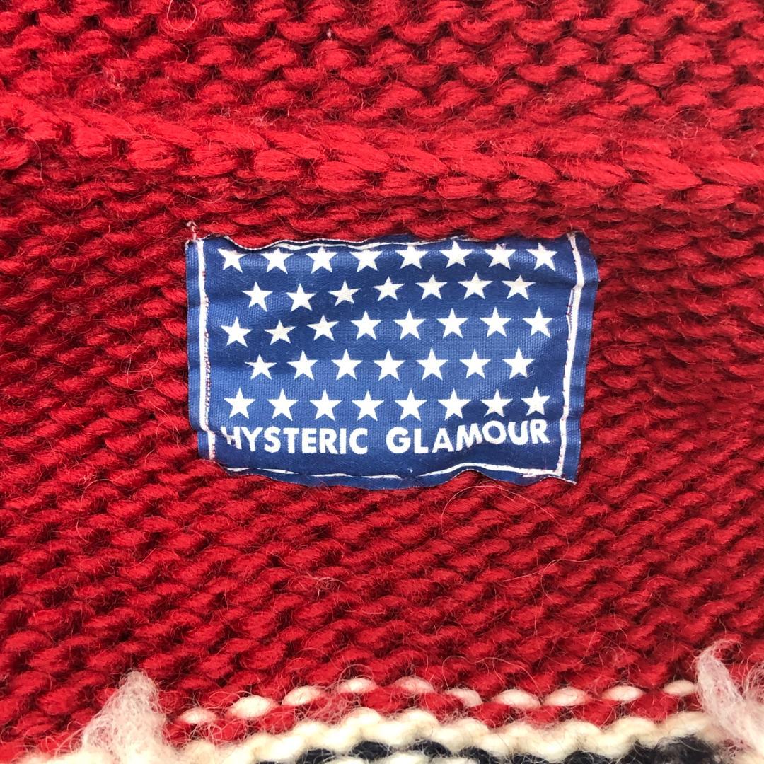希少】ヒステリックグラマー／69 RED DEVIL カウチンニット - メルカリ