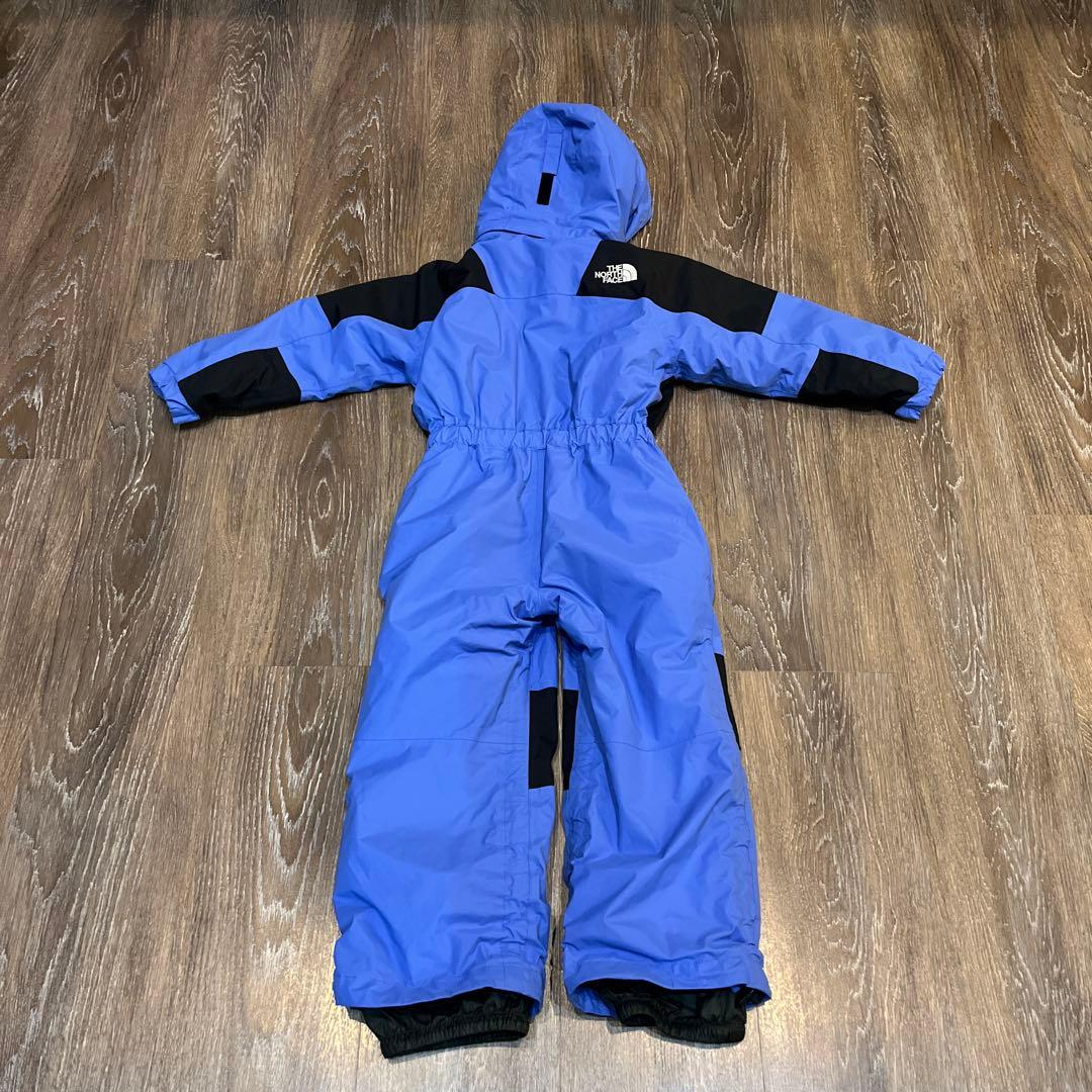 美品 ノースフェイス スノーウェア 110ブルー 男の子 つなぎ