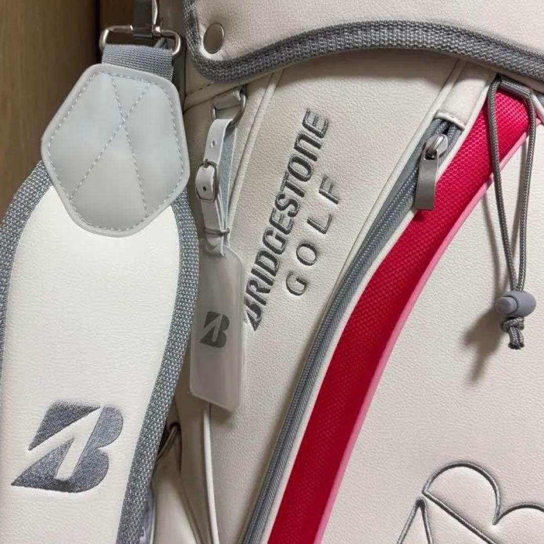 ブリヂストン BRIDGESTONE GOLF ゴルフバッグ ホワイト/ピンク ゴルフ