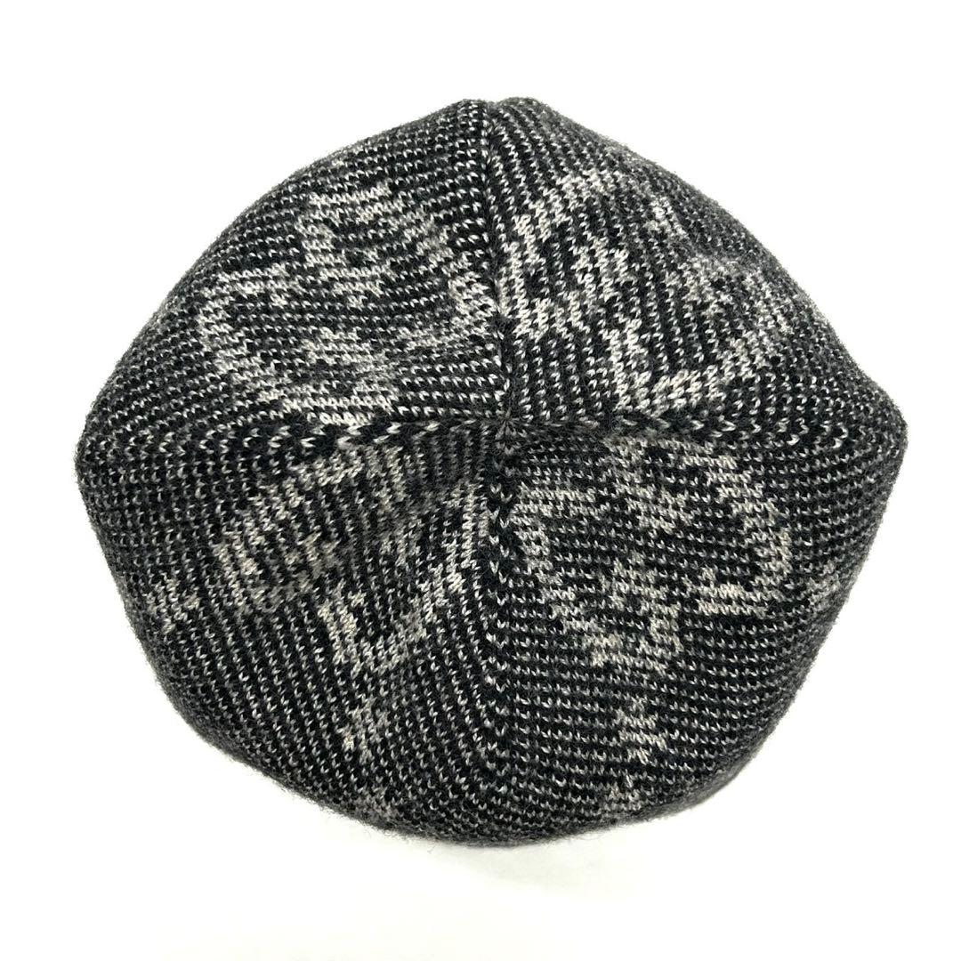 GUCCI GG ジャガード ニットキャップ 総ロゴ柄 716585 グレー