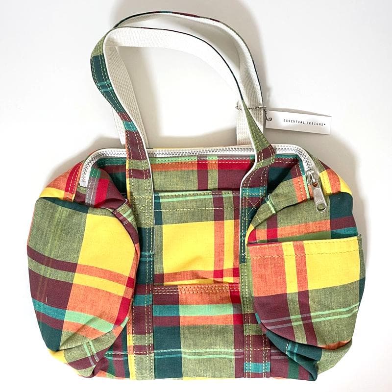 ポーター×エッセンシャルデザインズ マドラスチェックミニボストン