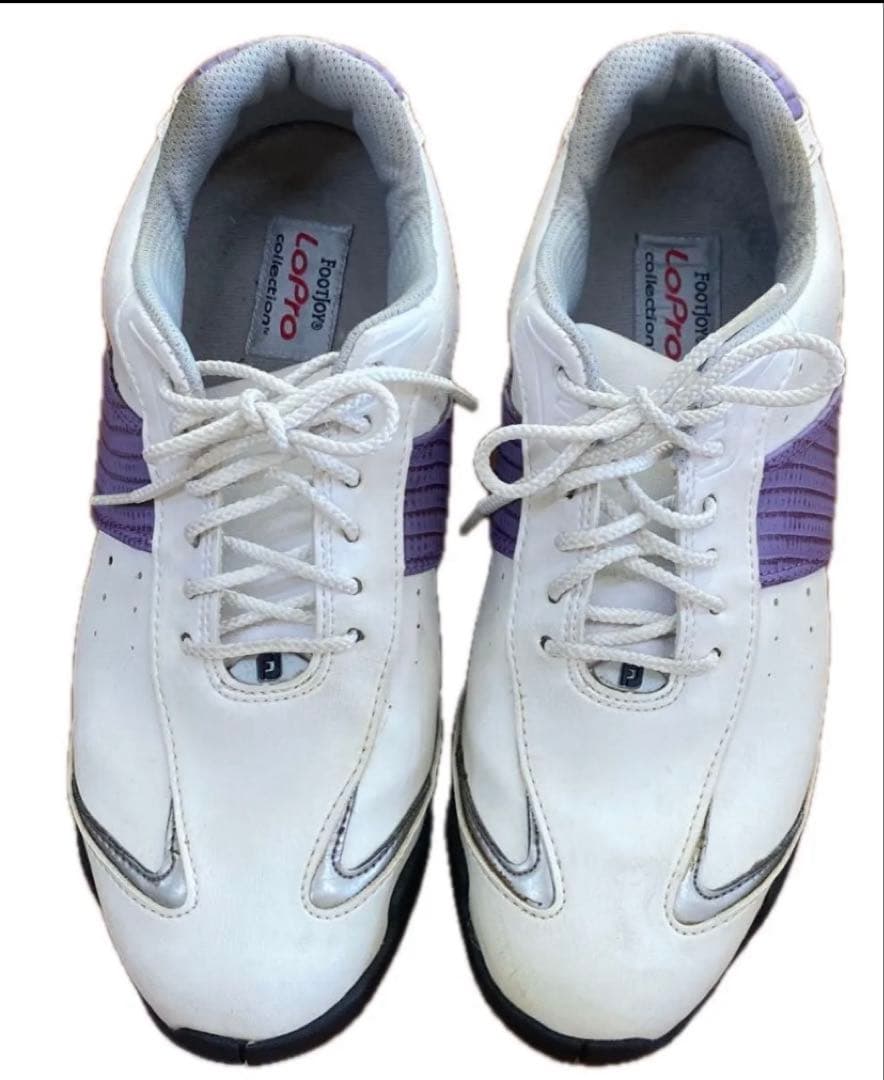 FootJoy ゴルフシューズ 女性用 ホワイト/パープル24cm クラ
