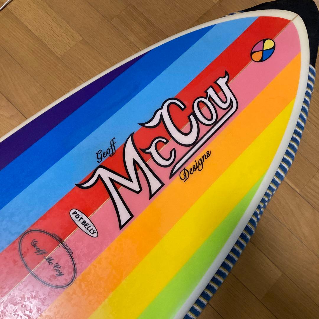 激レア！McCoy さんハンドシェイプPot Belly サーフボード - メルカリ