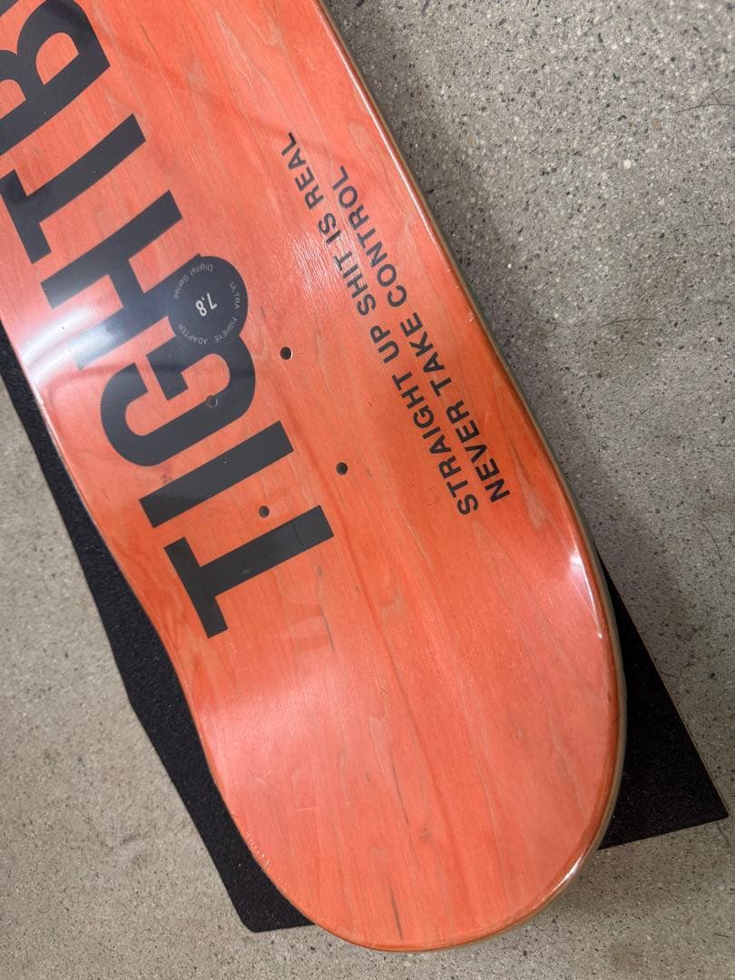 TIGHTBOOTH スケートボードデッキ オレンジ TIGHTBOOTH PRODUCTION（タイトブースプロダクション） スケボー