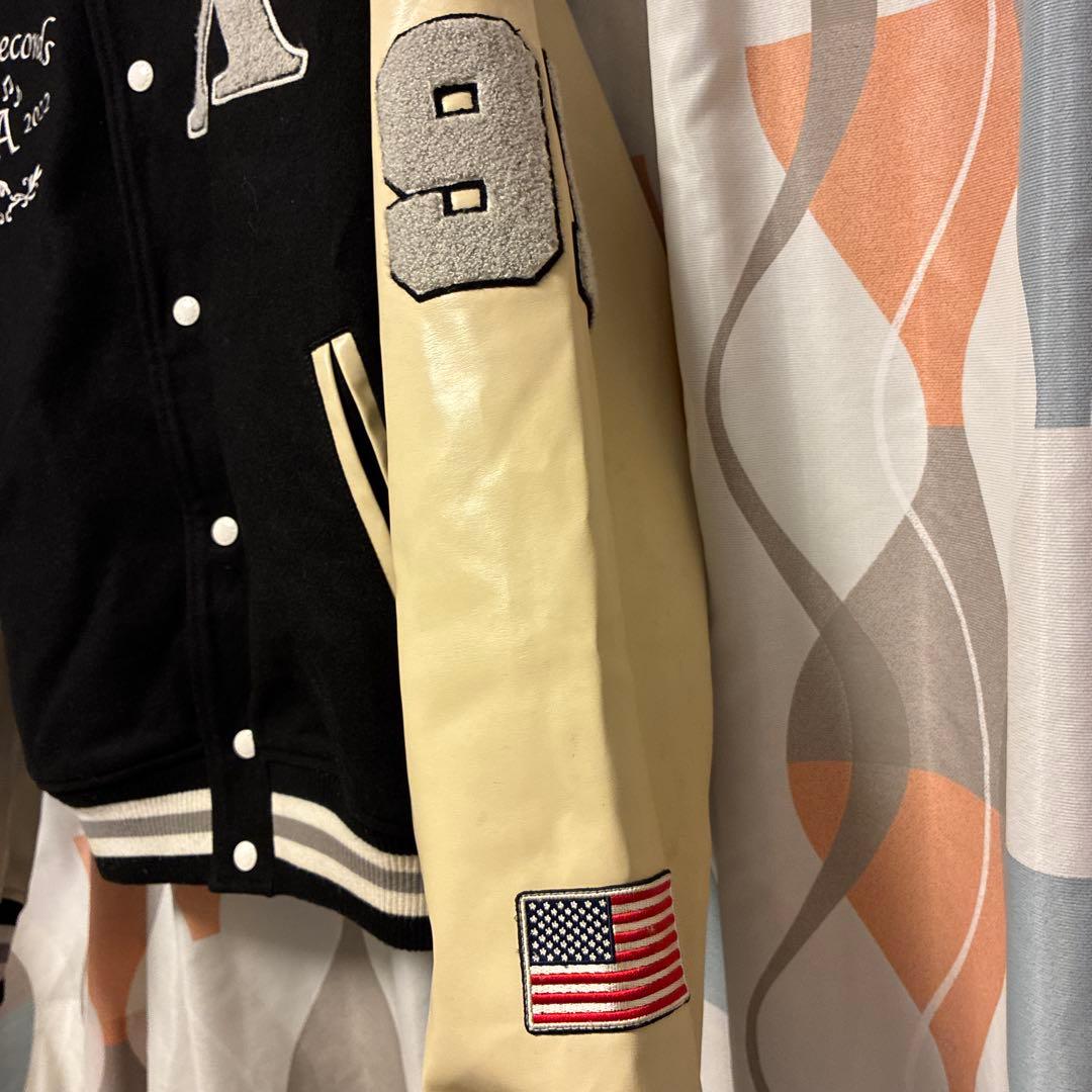 XLARGE スタジャン L ネイビー/クリーム ストリート