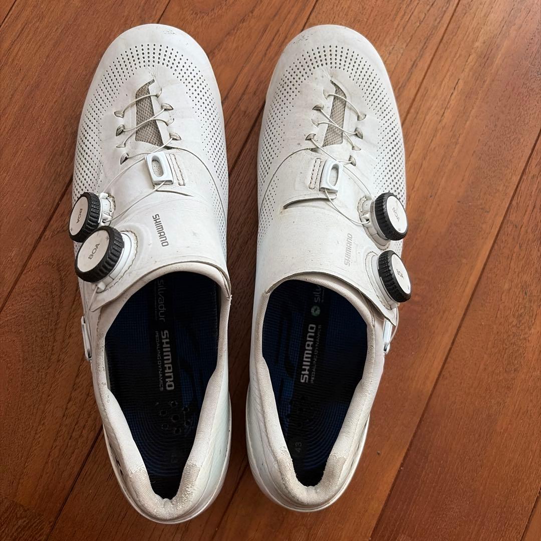 SHIMANO S-PHYRE ホワイトシューズ SH-RC903 中古 S11586892
