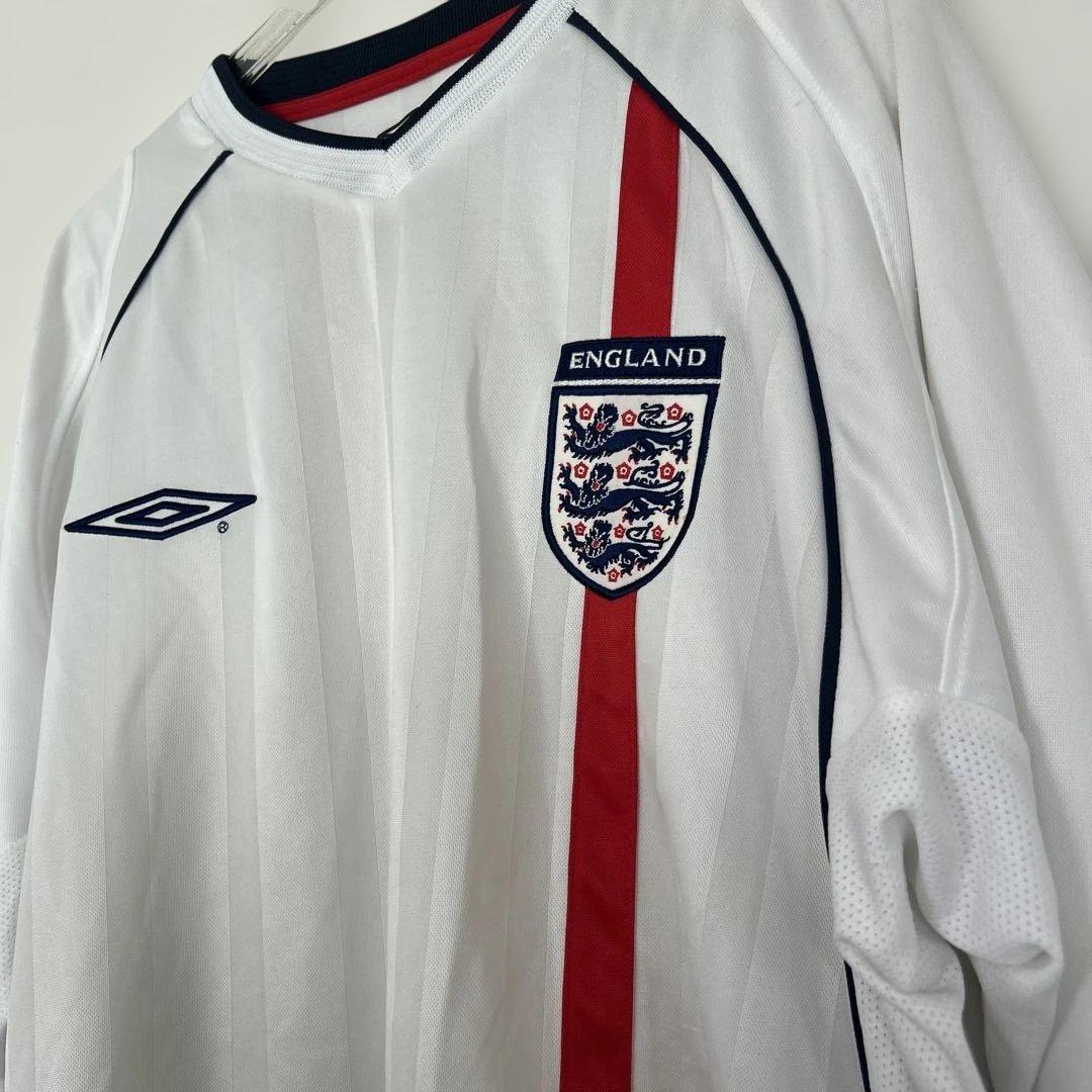 Umbro 2002 イングランド代表 ユニフォーム 長袖 ホワイト