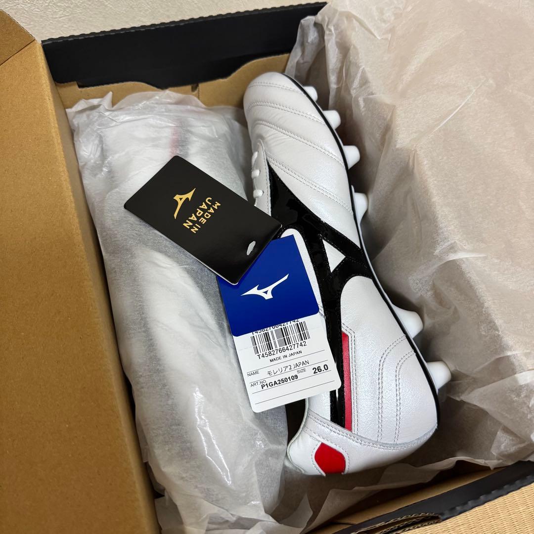ミズノMizuno Morelia 2 ジャパン　サッカーシューズ 26.0cm