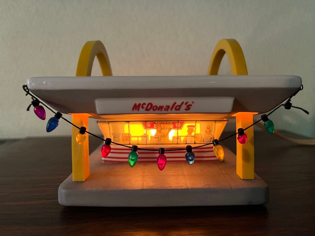 マクドナルド McDonald´s 店舗型 ライト テーブルランプ 美術品