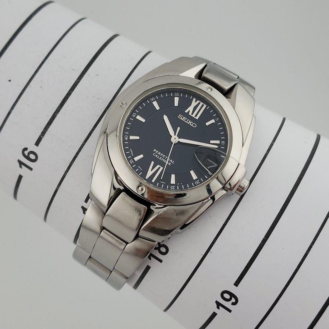 電池交換・カレンダー設定済セイコー パーペチュアル 8F32-005A 稼働品