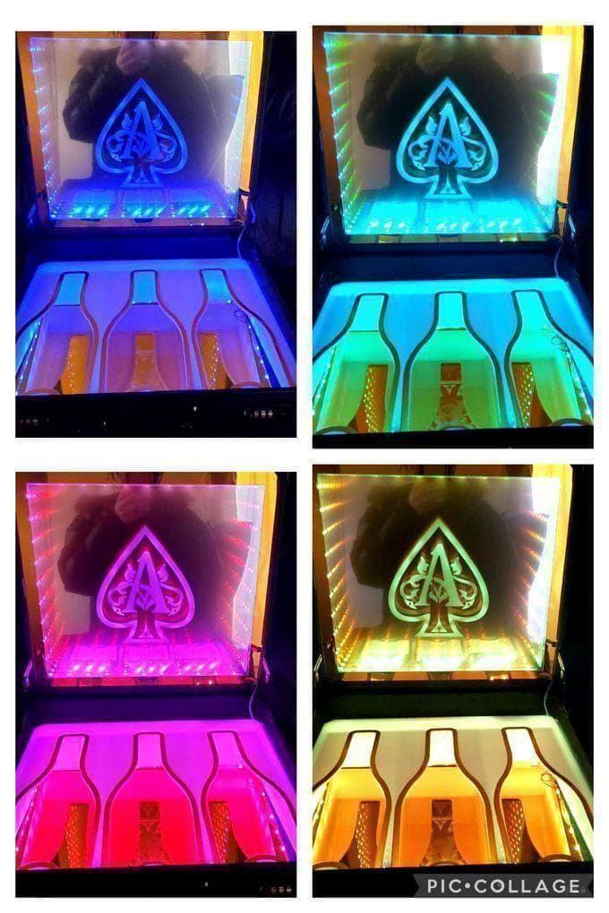 アルマンド ディスプレイ LED アタッシュ ケース シャンパン ライト