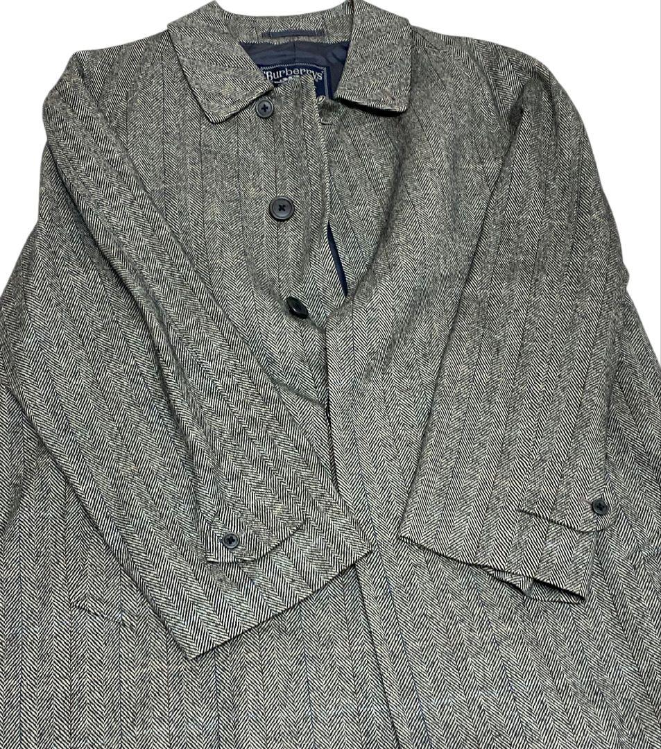 超美品☆80s90s Burberrys ウールカシミヤ コート 92