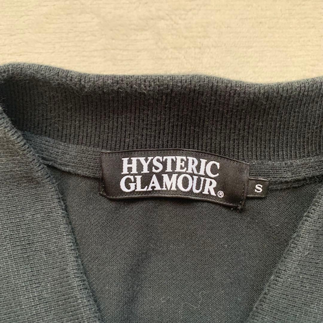 ヒステリックグラマー　ポロシャツ　V.I.PCLUB 28 ブラック　黒　半袖