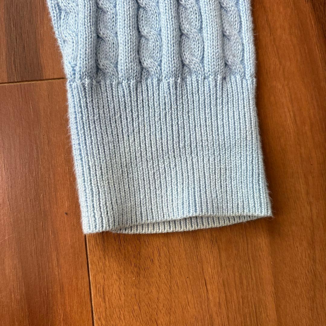 ラルフローレン カーディガン ブルー キッズサイズ 160サイズ 大人着用