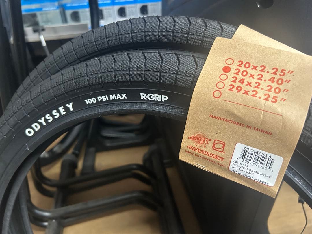 BMX タイヤ ODYS オデッセイPATH PRO 20×2.4 ブラック2本 ODYSSEY PATH PROタイヤ(20