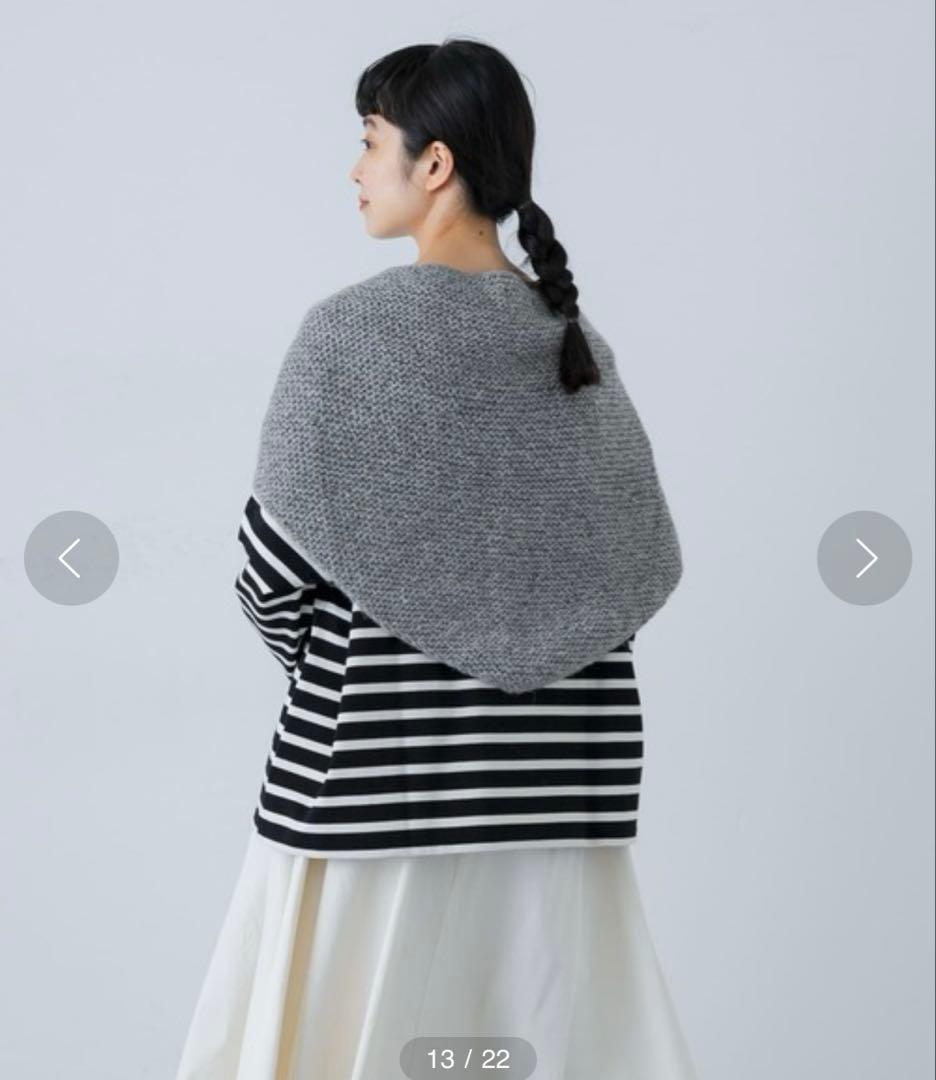 新品 タグ付き＊ 24AW かぐれ ペルータッセルストール ライトブルー