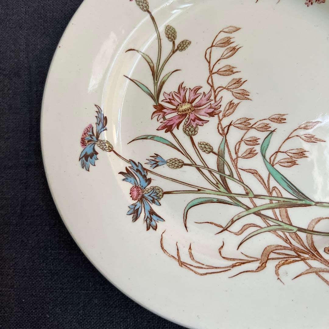 Luneville “BLEUET” 平皿 矢車菊　リュビネル　フランス①