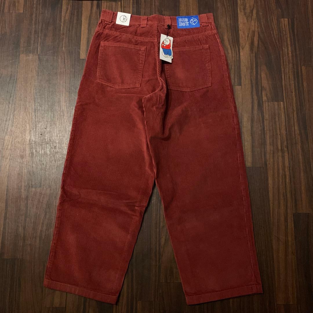 新品Polar skateポーラー Bigboy コーデュロイ赤M ビックボーイ - メルカリ