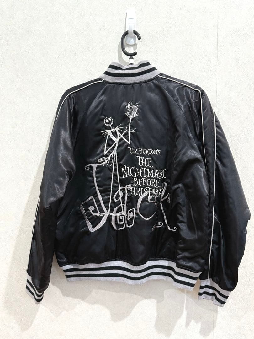 新品未使用】ナイトメアビフォアクリスマス ジャック 刺繍スカジャン