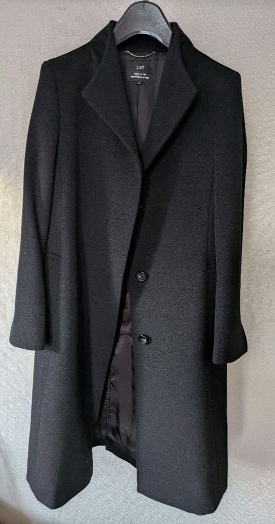 《極美品》23区 S 黒ロングコート サイズ32