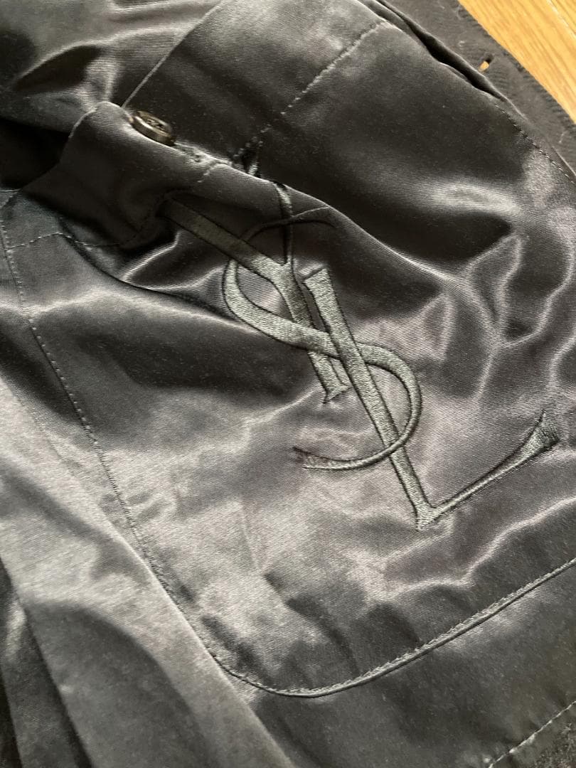YSL MOTORCYCLE OVERCOAT レザー切替 ダブルコート 46R - メルカリ
