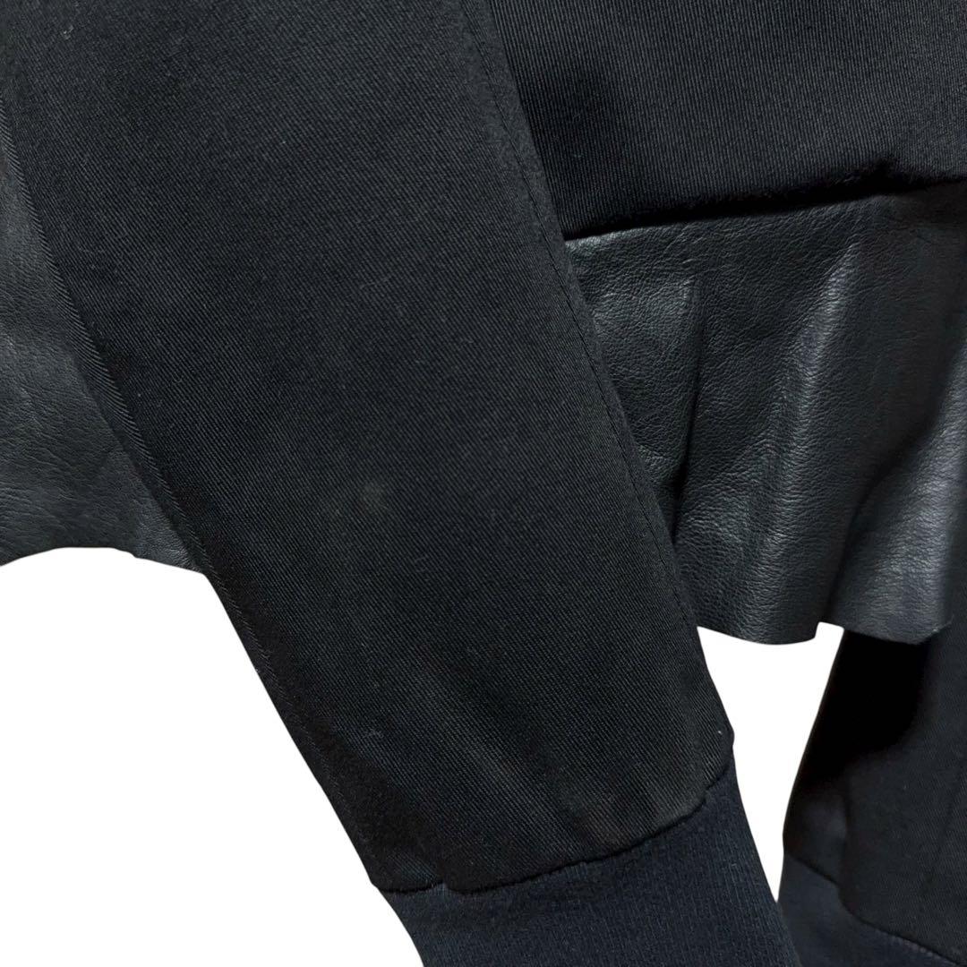 EKAM 00s archive jacket レザー×ツイル フードジャケット - メルカリ