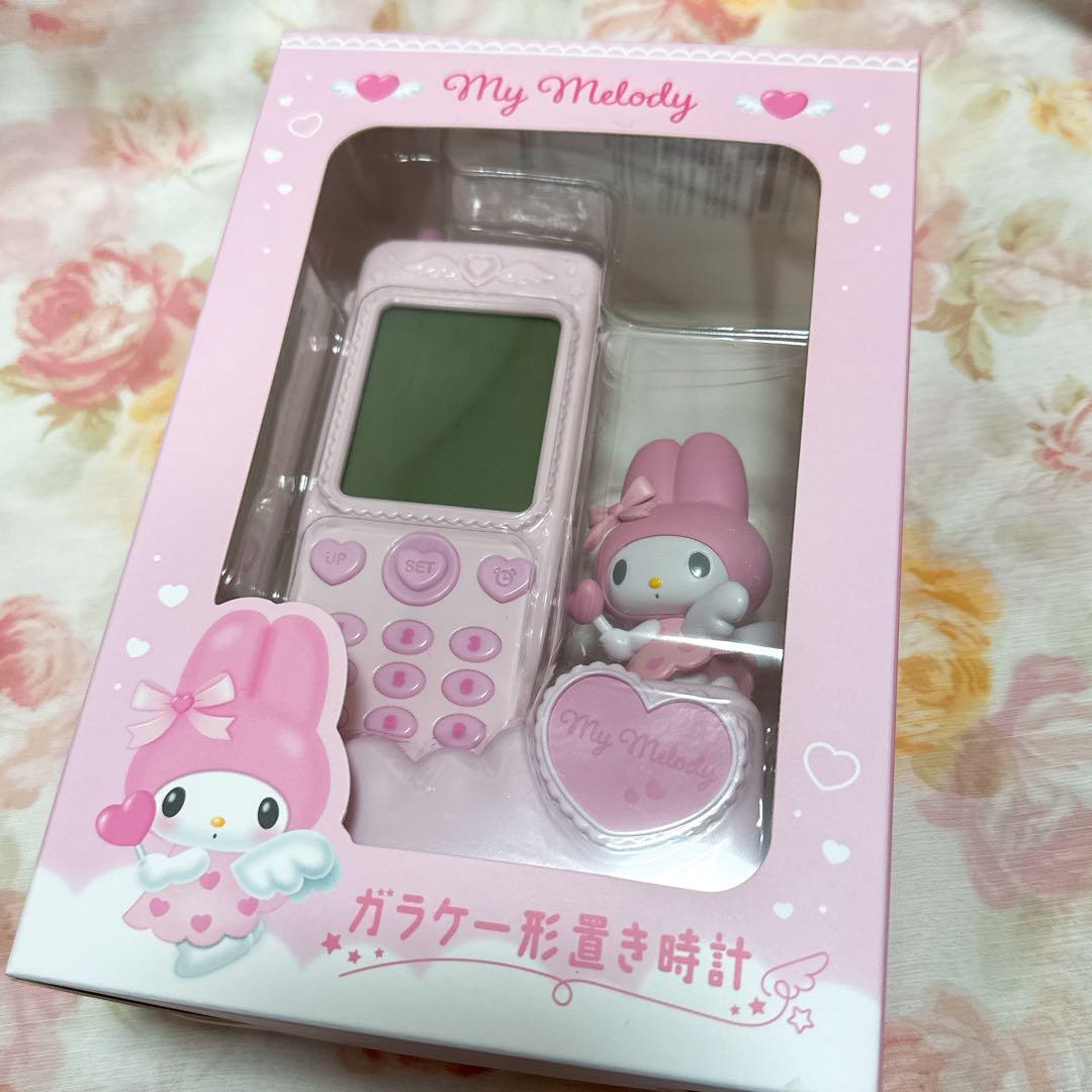 サンリオ マイメロディ ガラケー形置き時計 💓‪ ⁡ てんし♡ ⁡ #mymelody#マイメロディ#サンリオ #ガラケー型‬