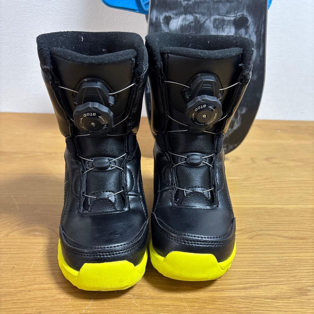 美品 キッズ 子供 スノーボードセット 18cm 90cm ワイヤー