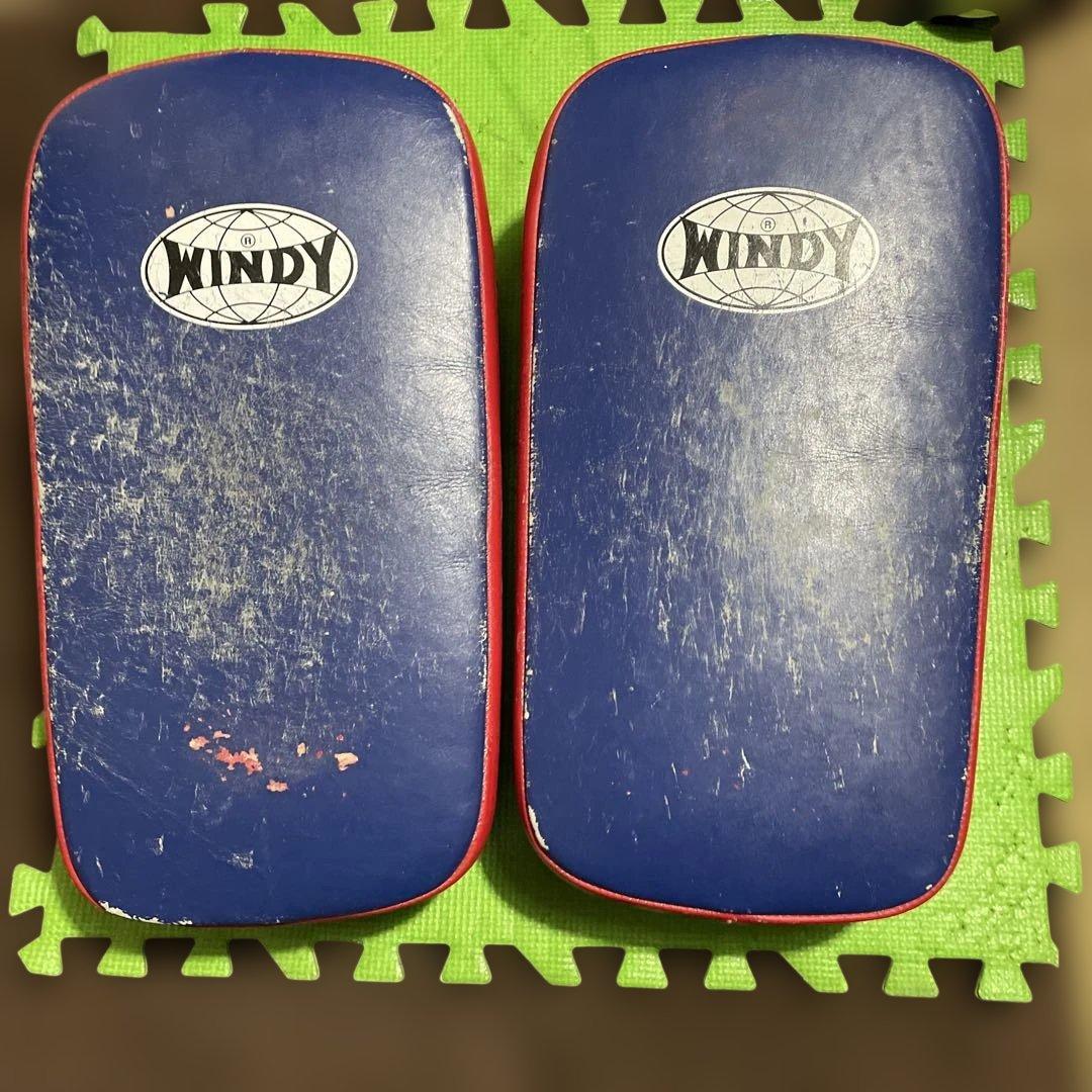 最終価格 windy本革キックミットL、イサミパンチングミット - メルカリ