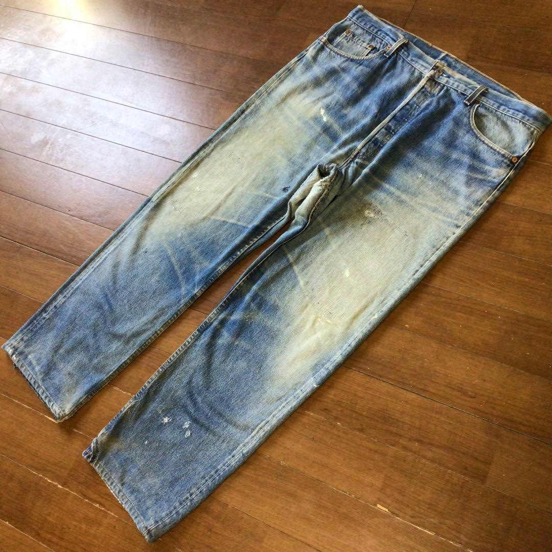 ◇94年USA製リーバイス501 W42 股下76cm グランジ デニム