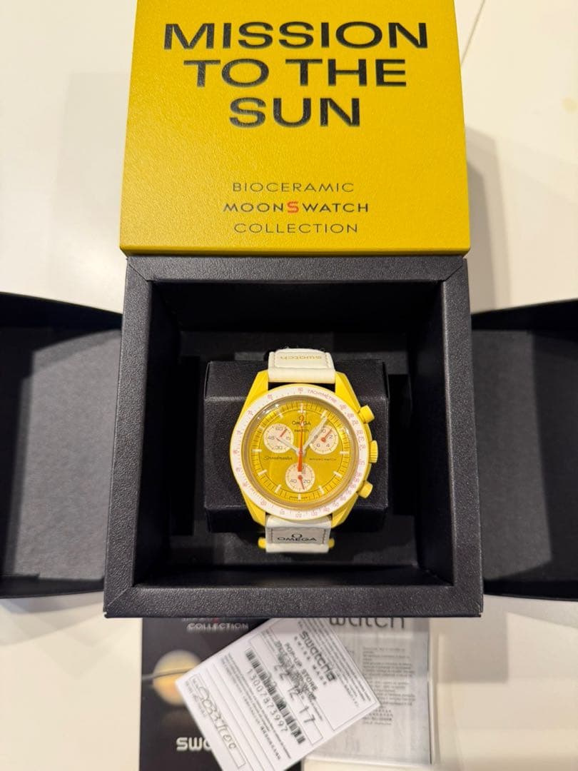 美品　オメガ×スウォッチ　サン　ムーンスウォッチ　イエロー　OMEGA OMEGA（オメガ） （未使用 展示品）オメガ スウォッチ Swatch
